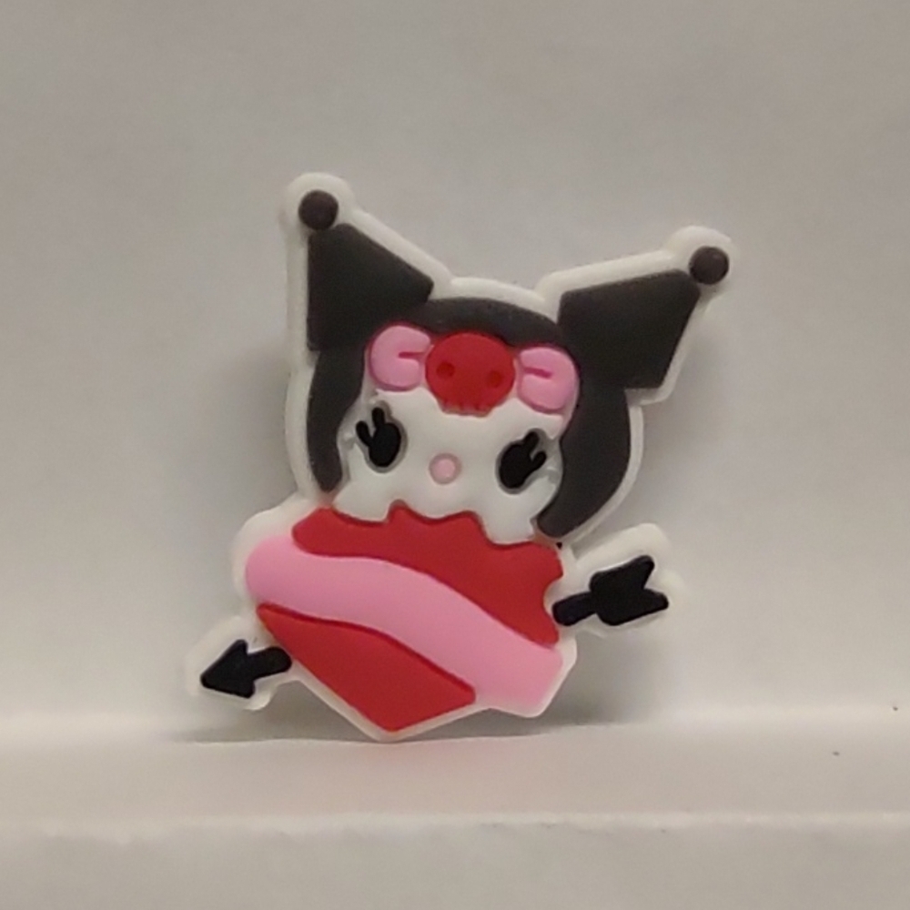 5/$5 Kuromi Valentine's Day Love Croc Shoe Charm